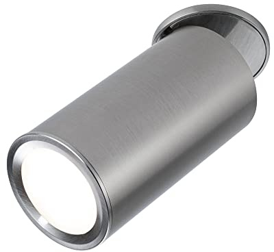 Paulmann 93090 LED Einbauleuchte Turnal rund 60mm 90° 470lm 3-Step-Dim rund incl. 1x6 Watt dimmbar Einbaustrahler Eisen gebürstet Metall 2700 K Coin