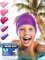 KIDVERSE Badekappe Mädchen - wasserdichte Badekappe Kinder mit Anti-Rutsch-Noppen - Badehaube Kinder - UV Schutz Schwimmhaube 100% reißfest - Schwimmkappe