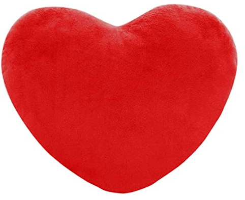 Wedhapy Herzförmiges Kissen Valentinstag Herzkissen Dekoratives Flauschiges Herzkissen Plüsch überwurfkissen Für Hochzeitssofa 15 X 20 cm