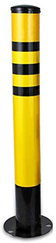 Parkpfosten für Einfahrten, Sicherheitsbarriere-Poller mit reflektierendem Klebeband, einfache Installation, Straßenpoller-Parkpfosten (60 cm × 7,6 cm) (75 cm × 7,6 cm)