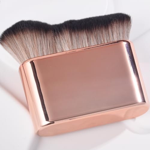 Self Tan Brush Soft Brush Portable Self Tanning Brush Self Tanner Face Brush For Body & Leg Makeup（Rose Gold）
