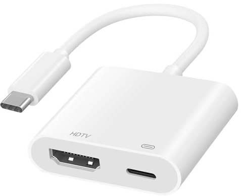 Loydia Adattatore da USB-C a HDMI 4K@60Hz, USB 3.1 Tipo C Digital AV HDMI Adattatore con Porta di Ricarica USB C, Adattatore HDTV a usb c(compatibile con Thunderbolt 3), per TV/HDTV/Proiettore/Monitor