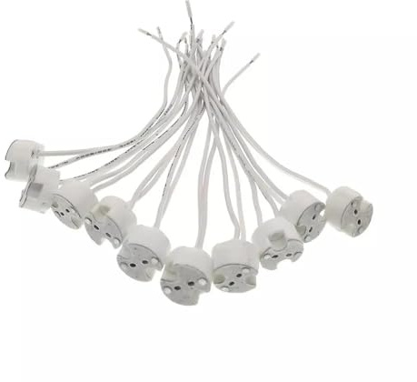 Kovalmax® 10 pz portafaretto attacco per faretto mr16 gu5.3 portalampada in ceramica 12v