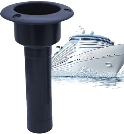 usefulbeauty Bootsrodholder - Bootsrodelager Mit Verstellbarem Neigungswinkel - Integrierter Cup-Halter Einstellbar Leicht Tragbar Für Surf Kayak Flussufer Eisfischen Steg