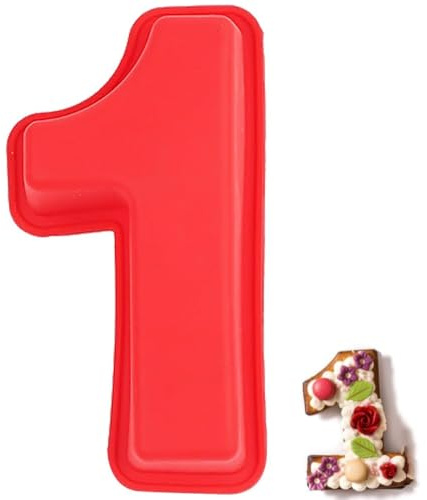 Voarge Kuchenform Zahlen Silikon, Backform Zahlen Groß 3D Number Cake Backform Anzahl DIY Kindergeburtstag Zahlenform, Zahlenmuster, Herstellung von Kuchen für Creme, Hochzeit, Geburtstag (1)