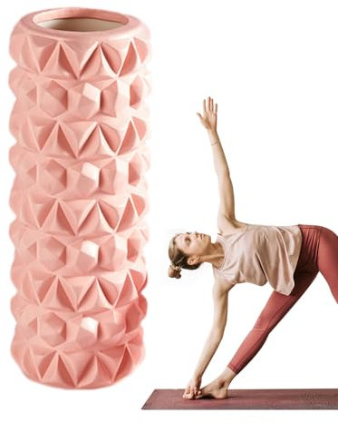 Rullo in schiuma - Rullo di esercizio ad alta densità, cilindro di recupero strutturato | Strumento di massaggio dei tessuti profondi, rulli di soccorso muscolare, attrezzature per fisioterapia