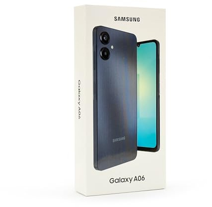 Samsung Galaxy A06 4G LTE GSM Unlocked (128GB + 4GB) Latin American Stock SM-A065M/DS (for Tmobile, Metro, Mint, & Global) 6.7 Dual Sim 50MP Dual Cam - (Black)
