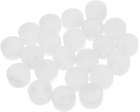 FRCOLOR 30 Stück Teiliges Kunststoff Rasselkugeln zum Einnähen für DIY Plüschtiere mit Klarem Glockenton für Babyspielzeug und Kreatives Basteln