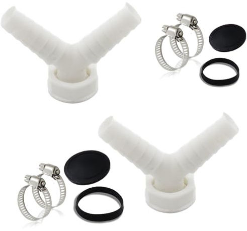 Geschirrspüler Waschmaschine Abfluss Adapter Abfluss Waschmaschine Doppelanschluss Y 1 1 Zoll, Für Rohr ø35 Mm, Eingang ø18-23 Mm Für Waschmaschine Spülmaschine