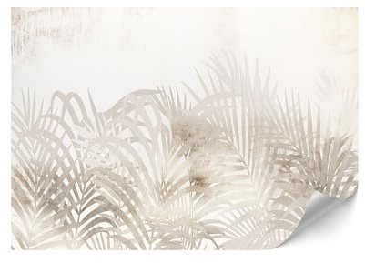 LUMASOUL Papel Pintado Pared 450x315 cm - Papel Pitando con Motivo Naturaleza - Papel Pared Moderno para Salón y Dormitorio - Fotomurales Fácil de instalar - Beige