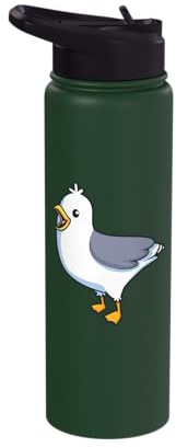 Kawaii herring gull Stainless Steel Insulated Water Bottle