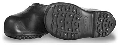 Tingley 1350.SM Winter-Tuff Ice Traction Stretch Rubber Overshoes, Small, Black