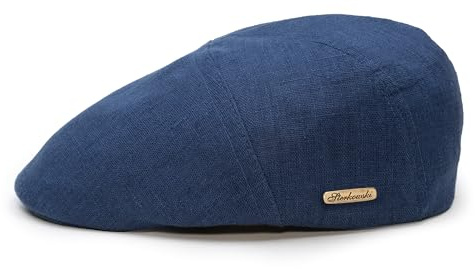Sterkowski Modell Ivy Five| 100% Naturleinen Schiebermütze für Herren und Frauen | Super Leicht Sommer Schirmmütze