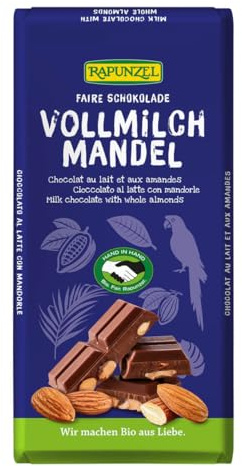 Vollmilch Schokolade mit ganzen Mandeln, HIH