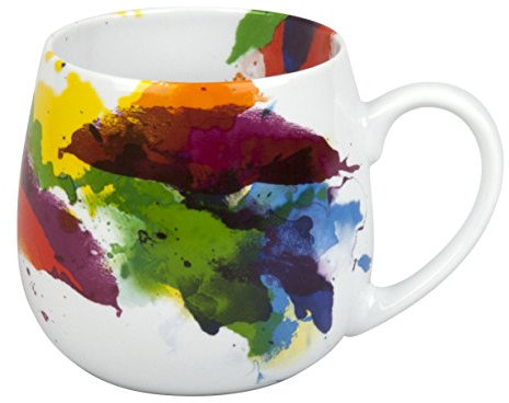 Könitz 1111431694 Tasse à café, en porcelaine, multicolore, 13,2 x 8,2 x 9,7 cm