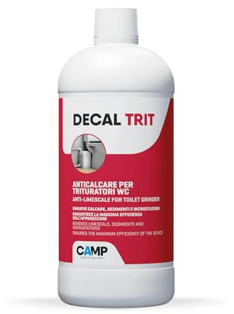 Camp Decal Trit, Disincrostante Anticalcare Professionale Specifico per Trituratori WC e Scarichi, 1 L