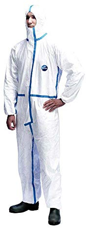 DuPont Tyvekp-Chf5W_Xl Schutzanzug, Weiß, XL Größe