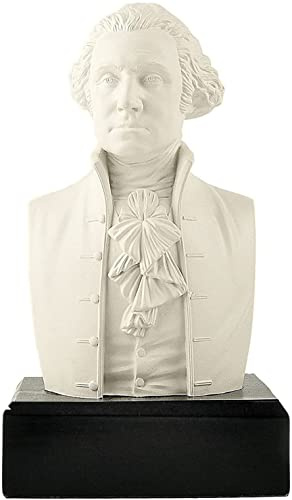 JFSM INC. President George Washington Bust Statue – Founding Father Sculpture – Patriotic American History Home or Office Decor, Great Americans Collection