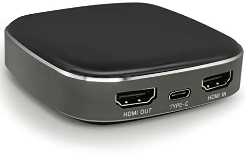 4k Gaming Video Capture Card - HDMI to USB 3.0 Type C, 4K @60 Input, 1080P 60FPS Record, Free Lag Loop, Support Windows MAC Linux, OBS Wirecast,YouTube Twitch Burned, P Panoraxy Video Capture Device