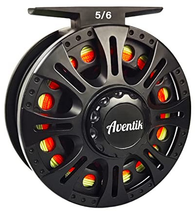 Aventik Fliegenfischrolle 3/4/5/6/7/8/9 vorgeladene Fliegenrolle mit Schnur-Kombi (HVCE 5/6 Kit)