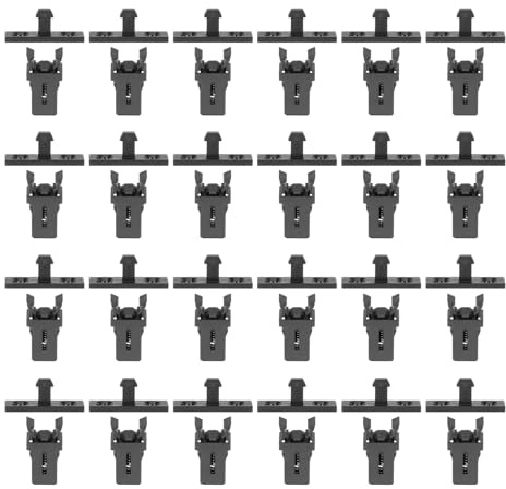 Operitacx Kunststoff Touch Riegel Schrauben Schnäpper Federschnäpper Druckschnäpper Push Release Catch Türriegel mit Touch Entriegelung für Tür Schrank Schublade Mülleimer 40 Stück Schwarz