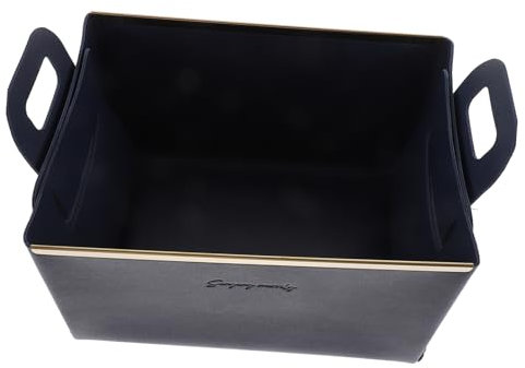 Zerodeko Leder Aufbewahrungsbox Für Schreibtisch Faltbare Organizer-tray Aus Hochwertigem Leder Vielseitig Für Schmuck Schlüssel Uhren Und Mehr Für Wohnzimmer Schlafzimmer Und Büro