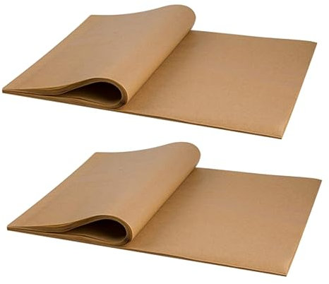 Garneck 100st Luftfritteusenpapier Grillölpapier Backmatte Backen Geschenkpapier Bastelpapier Burgerverpackungen Pergament-kochpapier Patty-papier Grillpapier Silikonpapier Keks Einweg