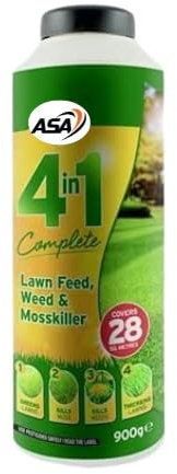 Lawn Feed Weed & Moss Control Killer Gras Feed Food Fertilizer Complete 4 In 1 Thicker Fast Green Garden (1 KG)