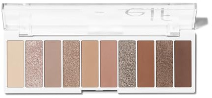 e.l.f. Perfect 10 Eyeshadow Palette: Keep It Ethereal, Ultrapigmentierte Lidschatten, Mattes, Schimmerndes und Perliges Finish, Cremige Formel, Leicht zu Verblenden, Vegan & Tierversuchsfrei