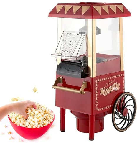 Machine À Pop-corn À Air Chaud Domestique, Machine À Pop-corn Électrique, Pop-corn À Air Chaud, Cuisson Efficace Et Saine Sans Huile De 1100 W, Corps Compact Et Facile À Nettoyer, Pour Bureau