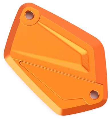 Modeer Kompatibel mit DUKE 125 2024 | DUKE 390 2024 Motorrad CNC Bremsflüssigkeitsbehälter Zylinder Hauptbremsbehälterdeckel 125 duke 390 duke Zubehör (Orange)