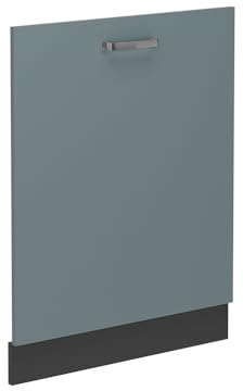 Vicco Frontale lavastoviglie R-Line, Grigio-blu, 60 cm | Lavastoviglie completamente integrata 60cm · Senza piano di lavoro · Abbinato al frontale cucina · Liberamente combinabile