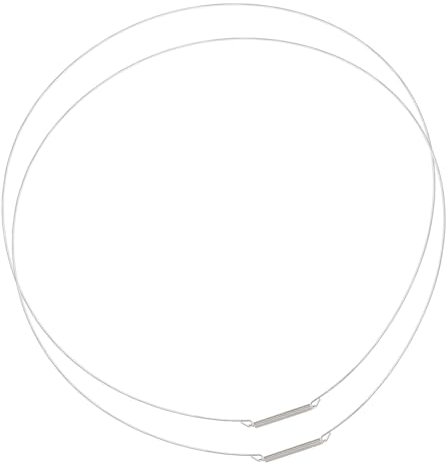 Yuiturt 2 Pièces Cerclage pour Joint de Machine à Laver, Cercle en Acier pour Hublot 35cm, Fixation de Joint en Caoutchouc, Compatible avec Samsung Machines à Laver, Résistant à la Rouille et Durable