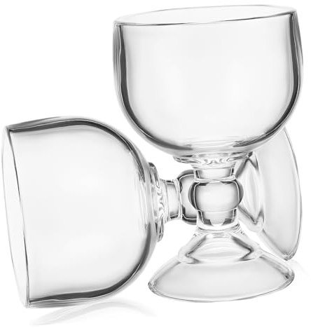 Alipis 2 Piezas copa de coctel con mezclado mella beber vasos margaritas cóctel cupé y copas de vino copas vasos de copa vasos de agua copas de cristalería Vidrio Transparent