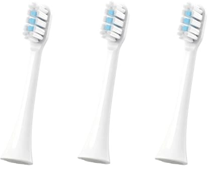 3 Pack | Repuesto Cabezales compatibles con Cepillo de Dientes Eléctrico Sónico Xiaomi Mijia T301 T302 T501 MES608 605 – Blanco