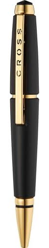 Cross Matte Black Edge Rollerball Pen with Gold PVD Appointment