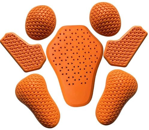 7 almohadillas protectoras universales para motocicleta, almohadillas protectoras para la espalda, para mujer, equipo de equitación