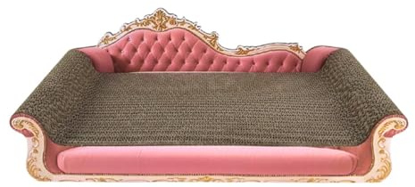 Gralara Rascador para Gatos, sofá Cama, Tablero rascador para Gatos, Protector de Muebles para el hogar, Almohadilla rascadora para Gatos de Interior Que, Rosa