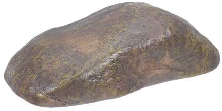 OUNONA Cassaforte per Chiavi da Esterno in Resina Effetto Pietra Coperchio, Nascondi-chiavi Decorativo per Giardino e Cortile, Cassetta Portachiavi Sicura e Capiente per Uso Esterno