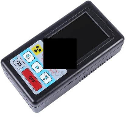 Contatore Geiger for acque reflue, rilevatore di radiazioni nucleari, dosimetro personale, raggi X e gamma, tester radioattivo LCD(Black)