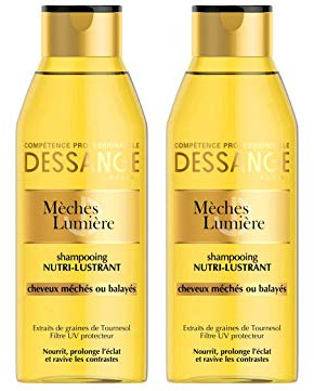 DESSANGE – slingor, ljus, närande schampo för slingat eller borstat hår – 250 ml – 2 stycken