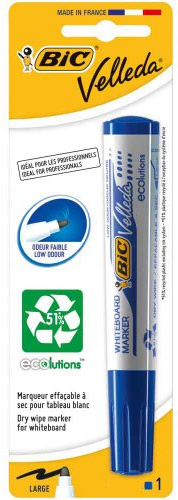 BIC Marker Velleda 1701 Blister Filzstift-Filzstift, trocken abwischbar blau