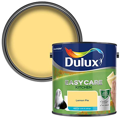 Dulux Easycare Kitchen Matt Emulsion Paint - Lemon Pie - 2.5L