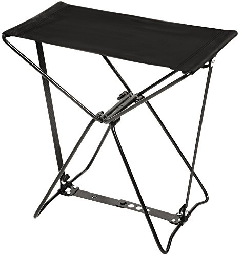 BO-Camp Mini Falthocker Camping Klapphocker Angelhocker Sitz Campinghocker 100kg, Schwarz