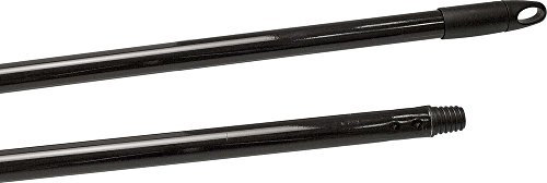 La Briantina Manico Professionale per Scope, in Metallo Plastificato ad Alto Spessore, Lunghezza 130 cm, Colore Nero