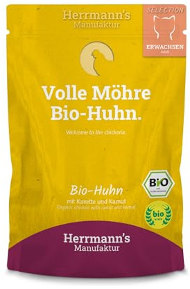 Herrmann´s Manufaktur Selection Bio Pollo con Zanahoria y kamut (12x100g)