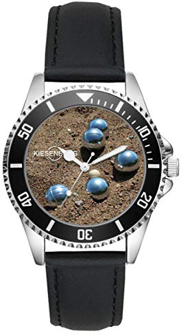KIESENBERG Boule Kugeln Set Geschenk Artikel Idee Fan Uhr L-2662