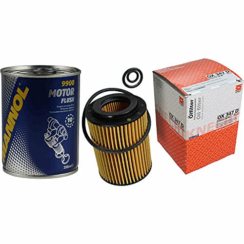 QR-Parts Set 85721280 OX 347D 9900 Original MAHLE/KNECHT Ölfilter + SCT Motor Flush Motorspülung