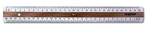 Holz-Prismenlineal mit Griff / Länge: 30cm