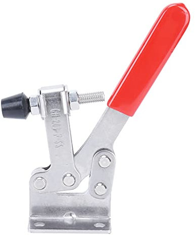 Morsetto a Ginocchiera GH 203-F-SS Morsetti a Maschera Orizzontali a Sgancio Rapido Attrezzo Manuale Antiscivolo per il Funzionamento della Saldatrice Capacità di Tenuta di 500,4 Libbre